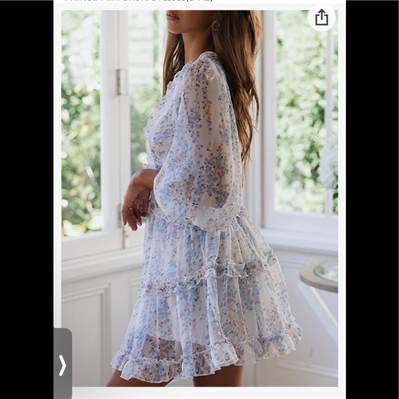 Gorgeous chiffon mini dress - Picture 3 of 7